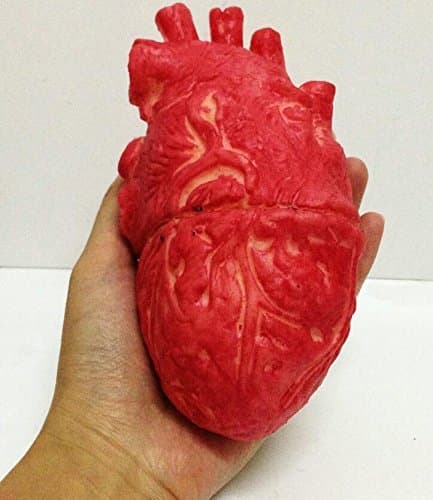 Halloween Horror Prop Bloody Zombie Food Fake Human's Heart Body Part Organ Comfortable and Environmentally