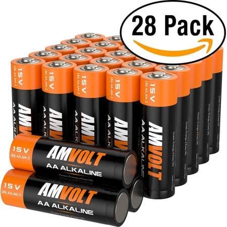 28 Pack AA Batteries [9 Years] Premium LR6 Alkaline Battery 1.5 Volt Non Rechargeable Batteries for Watches Clocks Remotes Games Controllers Toys & Electronic Devices - 2027 Expiry Date