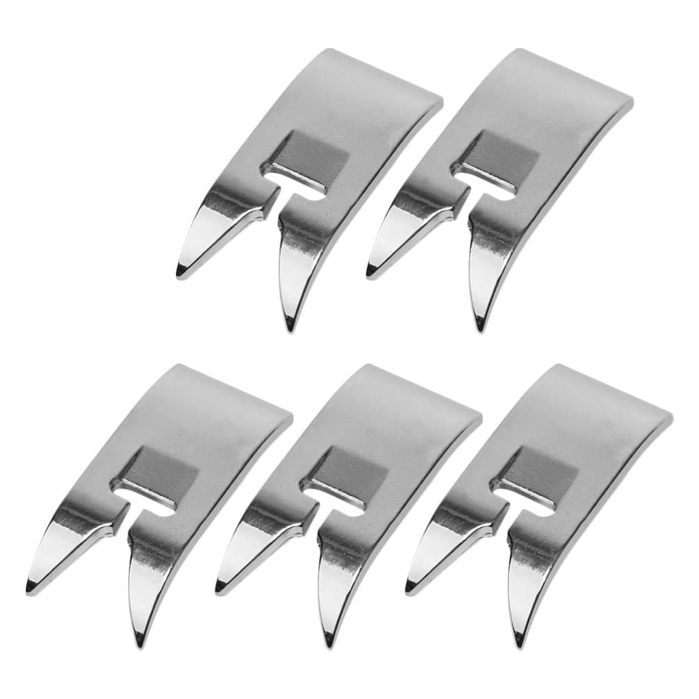 Wakauto 5Pcs Sewing Machines Zig Zag Stainless Steel Straight Stitch Foot Presser Foot Sewing Machines Parts for Low Domestic Sewing Machine