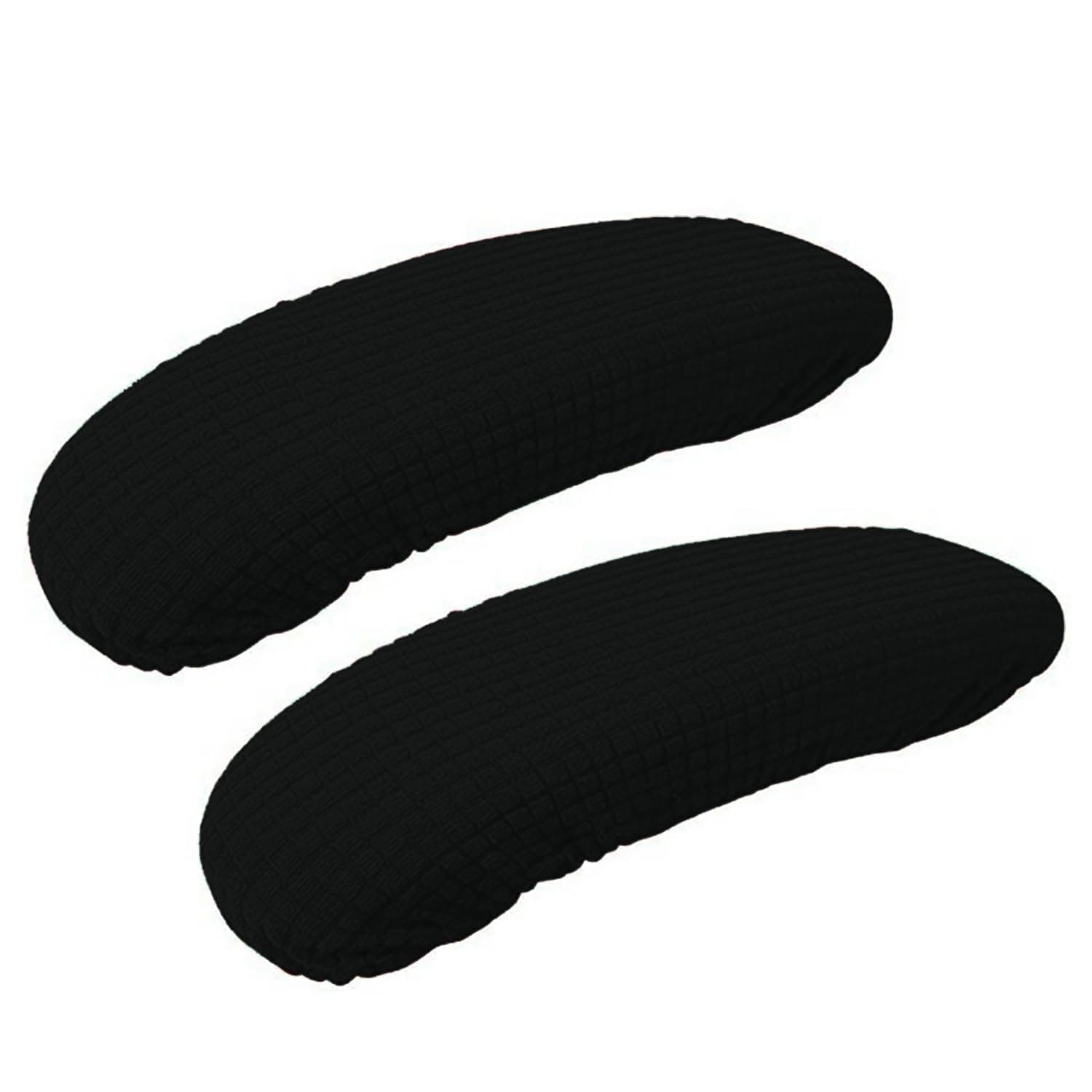 Office Chair Arm Covers,Office Chair Arm Rest Cover Gaming Chair Armrest Covers Office Removable Arm Rest Covering Elastic Chair Armrest Cover (Black, 2Pcs/Set (10-13) x (2-4) x 1.9 inches)