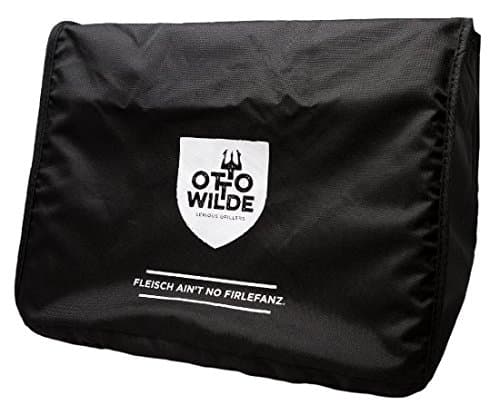Original Otto Wilde Grillers Grill Cover for Otto's 1500°F Steak Grill, Made from Tough Waterproof Oxford Fabric (Cotton), Zipper on The Back Guarantees a, Black