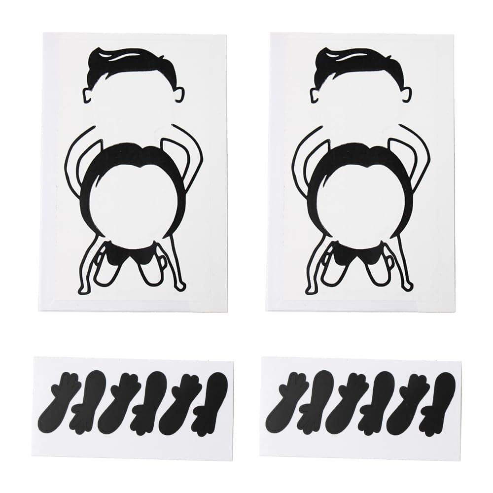 Ximimark 4 pcs Funny Vinyl Sticker Decal Cute Wall Art, Hand Socket Decals, Humorous and Funny Decals, Home Decoration