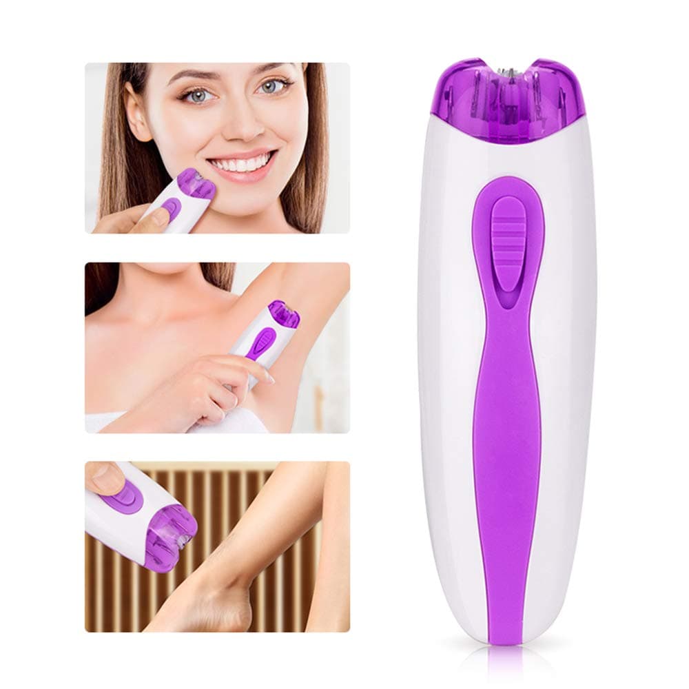 Mini Electric Epilator, Women's AAA Battery Powered Cordless Hair Remover For Lip, Chin, Knees, Cheeks, Toes, Bikini, Underarms, Lady Full Body Hair Shaver