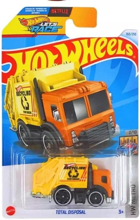 Total Disposal (Yellow/Orange) HW Metro 8/10 Die-Cast Car