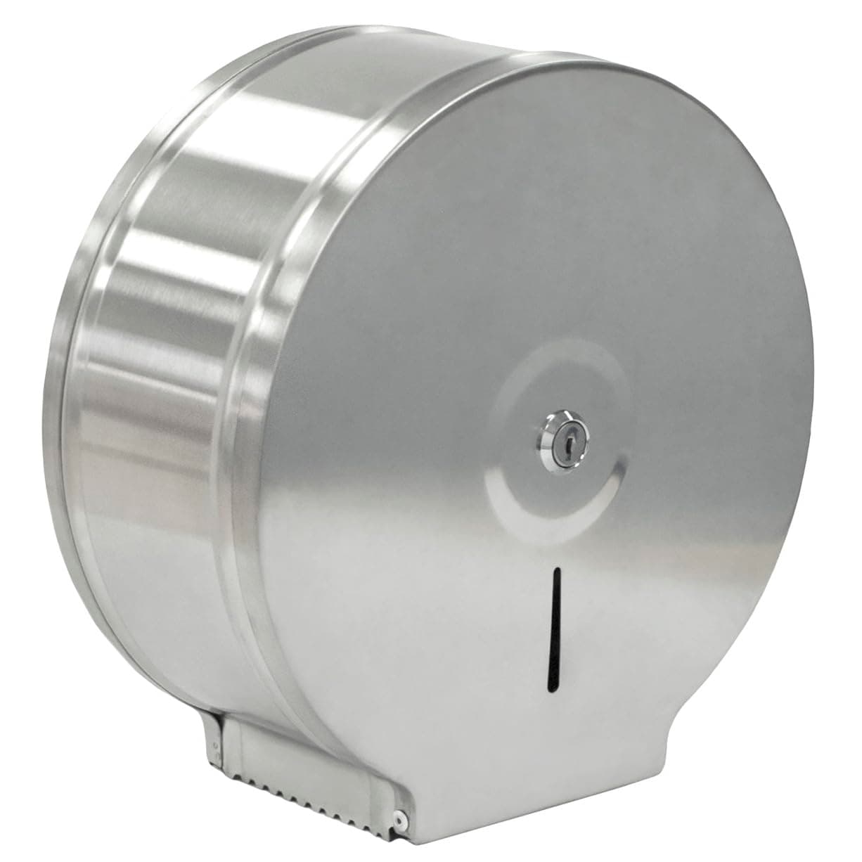 Mini Jumbo Toilet Roll Dispenser - Paper Toilet Tissue Holder - Brushed Stainless Steel Finish