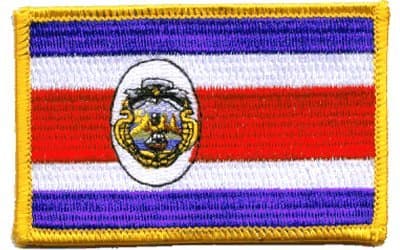 Costa Rica Iron-on Embroidered Patch