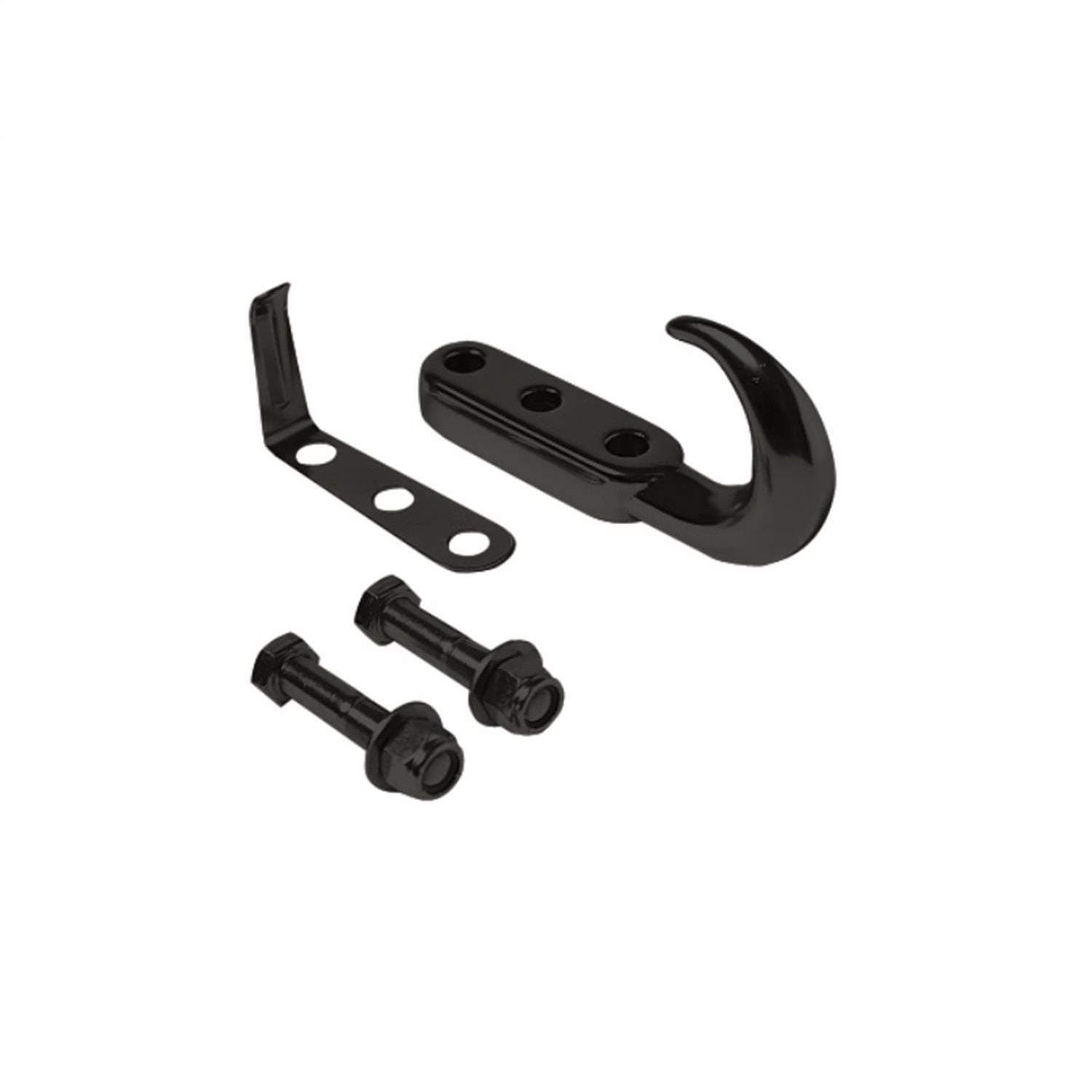 RAMPAGE PRODUCTS Tow Hook Kit | Steel, Black | 7605 | Fits 1942-1995 Jeep CJ & Wrangler