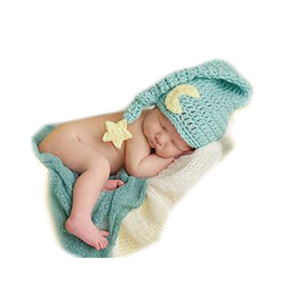 Fashion Newborn Boy Girl Baby Costume Knitted Photography Props Cute Hat Headdress