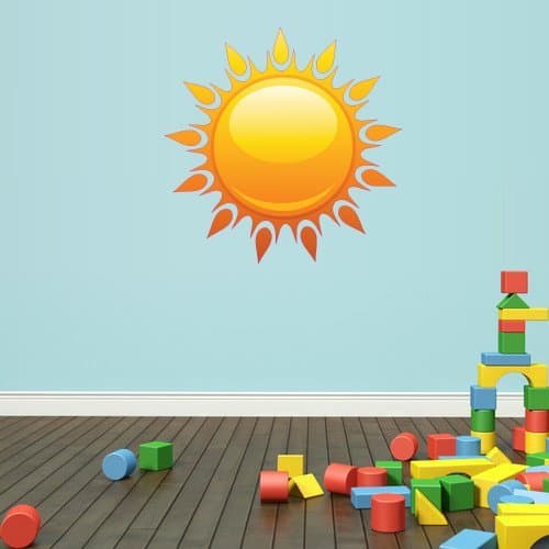 Color Wall Decal Vinyl Sticker Decor Art Bedroom Design Mural Gift Nursery Kids Baby Sun Funny Cartoon (Col24)