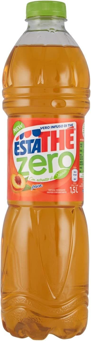 6 x Ferrero Iced Tea Peach The Pesca PET 1.5 L ESTATHE Zero Tea The Without Sugar