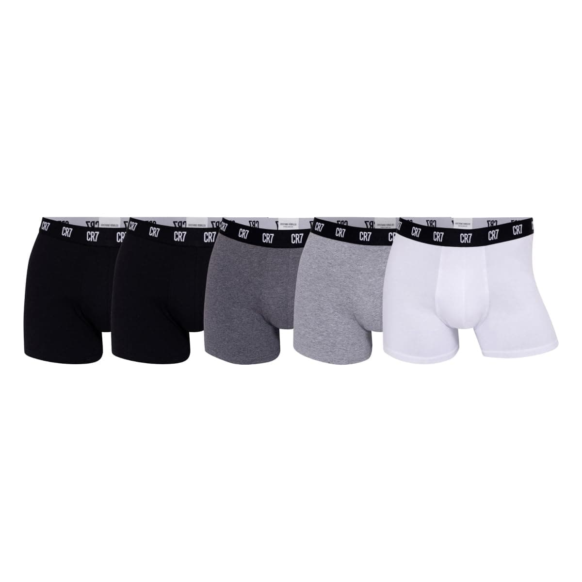 CR7Cristiano Ronaldo Men's Trunks, Black/Grey/White, S