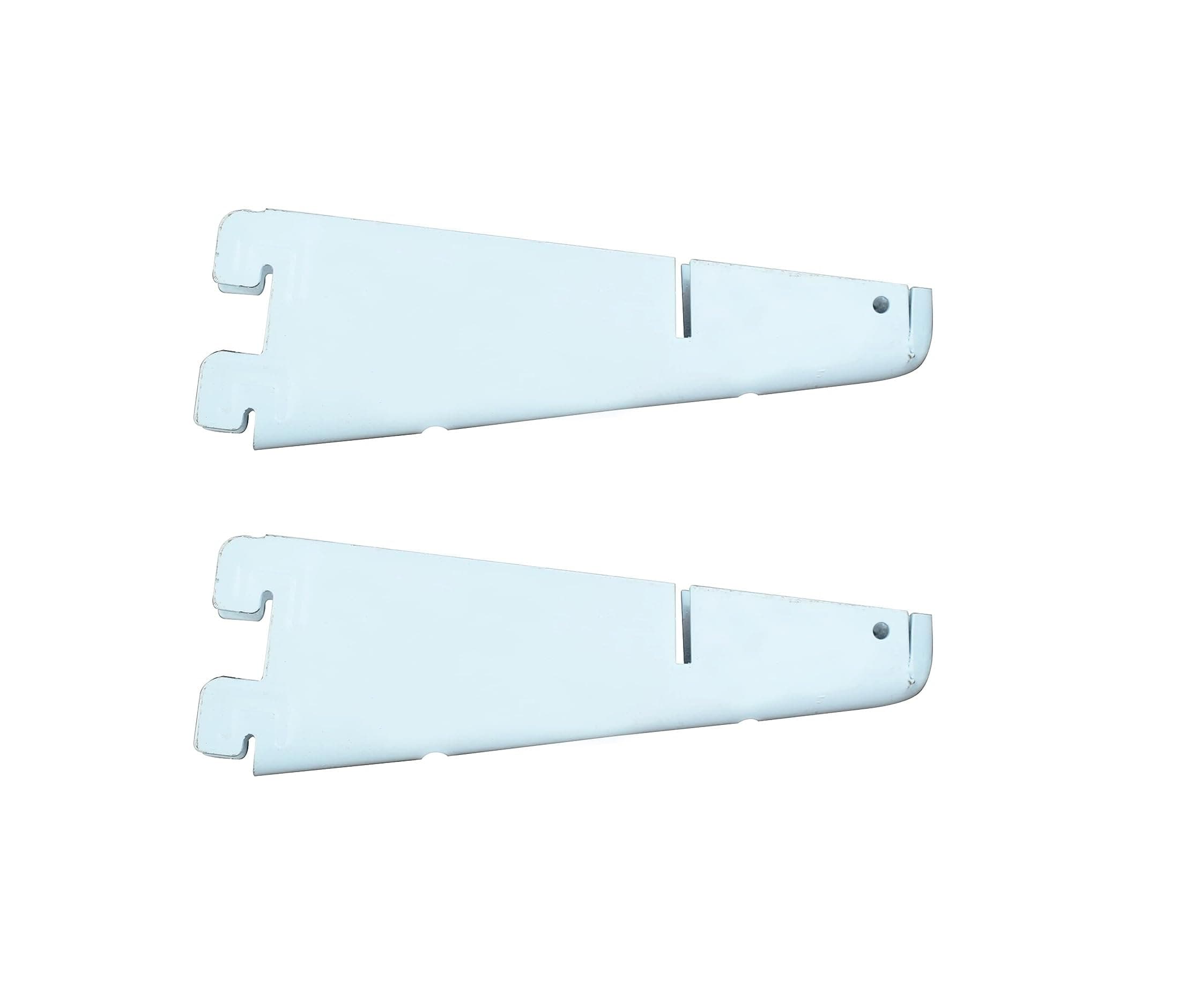 Shelf Brackets MS (Iron) Fix Plate (Code:- Sky SELF BKT, Size:- 11", Color- Ivory, Pack of 1-Pair of 2 PCS)