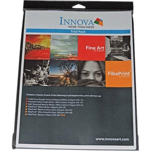 Innova Art Fine Art Inkjet Paper Sample Pack, 8.5x11", 14 Sheets