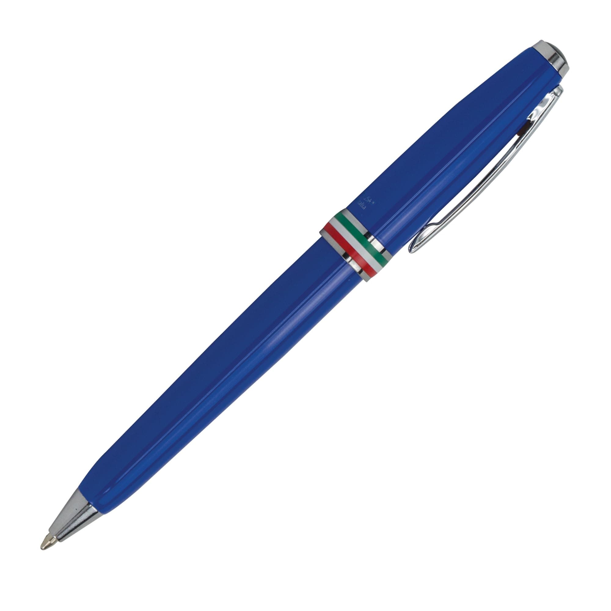USA Aldo Domani Italia Exotic Blue Ballpoint Pen - Striking Blue Finish - Smooth Twist Action - Ideal for Elegant Writing
