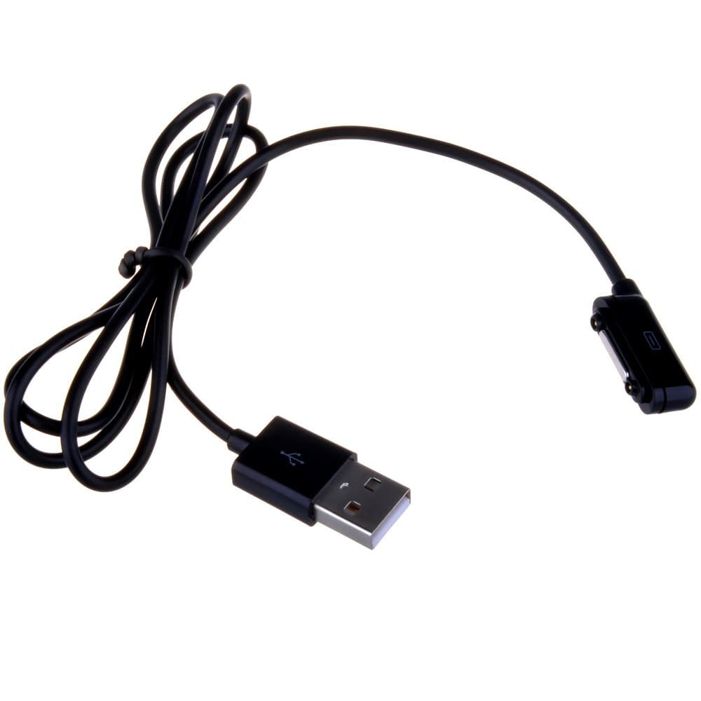 LBRNO Replacement Magnet USB Charging Cable for Sony Xperia Z Ultra XL39h Xperia Z1 L39H 1M Black