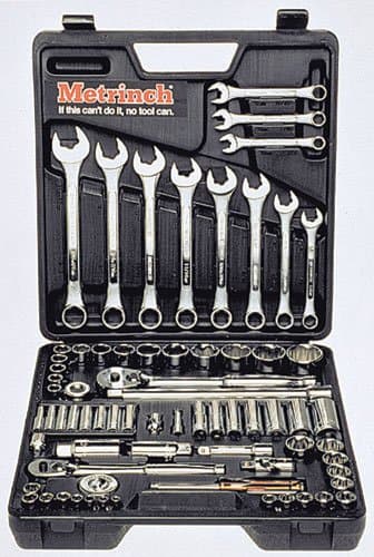 71 Pc. Metrinch Combination Socket and Spanner Set