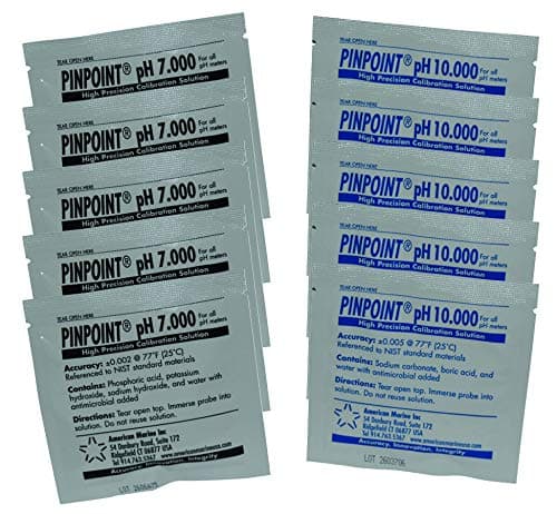 Pinpoint® High-Precision pH Calibration Fluids Kit (pH Buffer Solution), 10 Piece Set - 7.000, 10.000