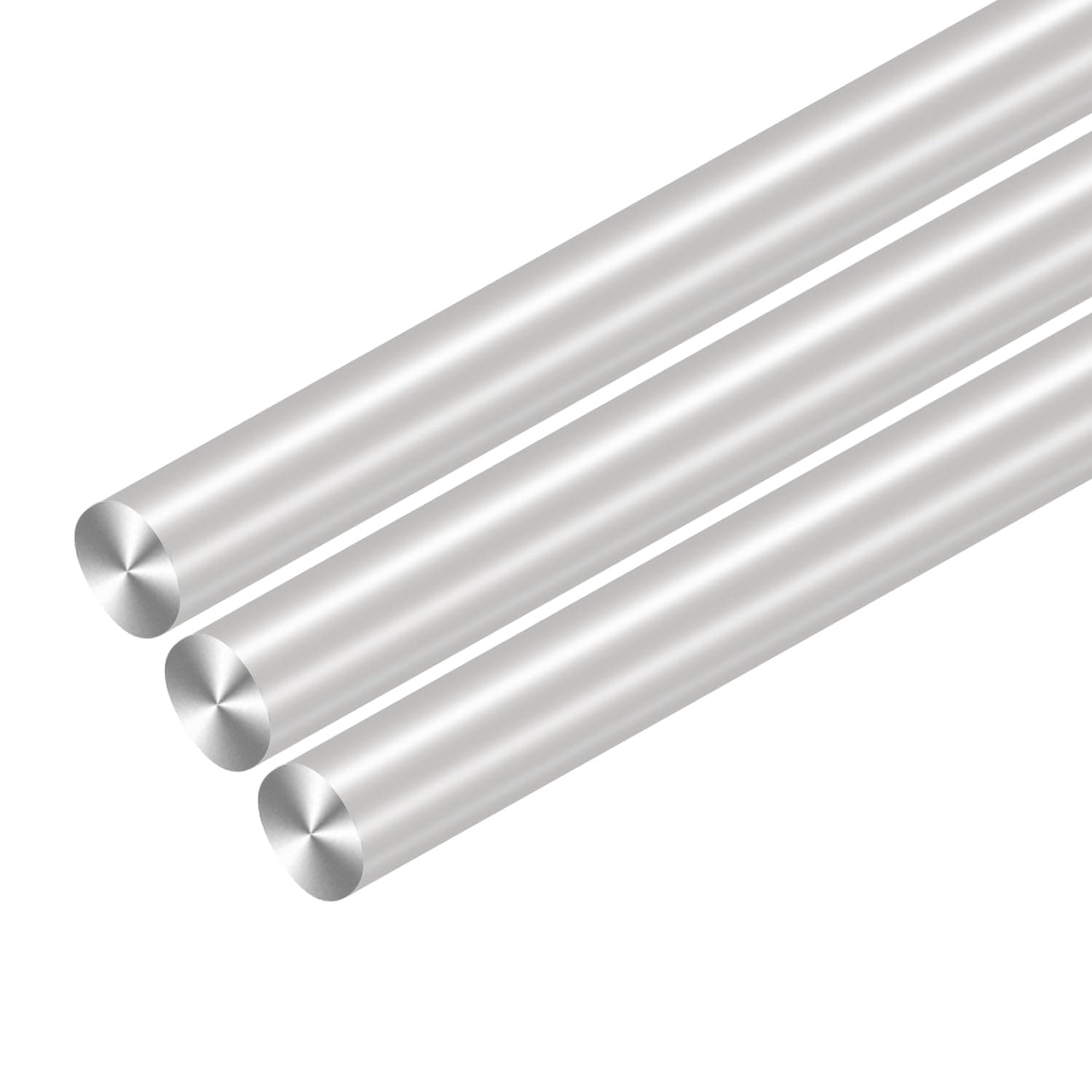 3Pcs 19mm x 406mm Aluminum Rod,16"(406mm) Long 3/4Inch(0.75"-19.05mm) Diameter 6061 Aluminum Round Rod Metal Bar Solid Stick for DIY Craft, New Lathe Bar.