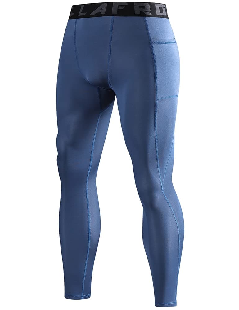 LAFROI Men's Quick Dry Cool Compression Fit Tights Leggings Waistband-YSK08