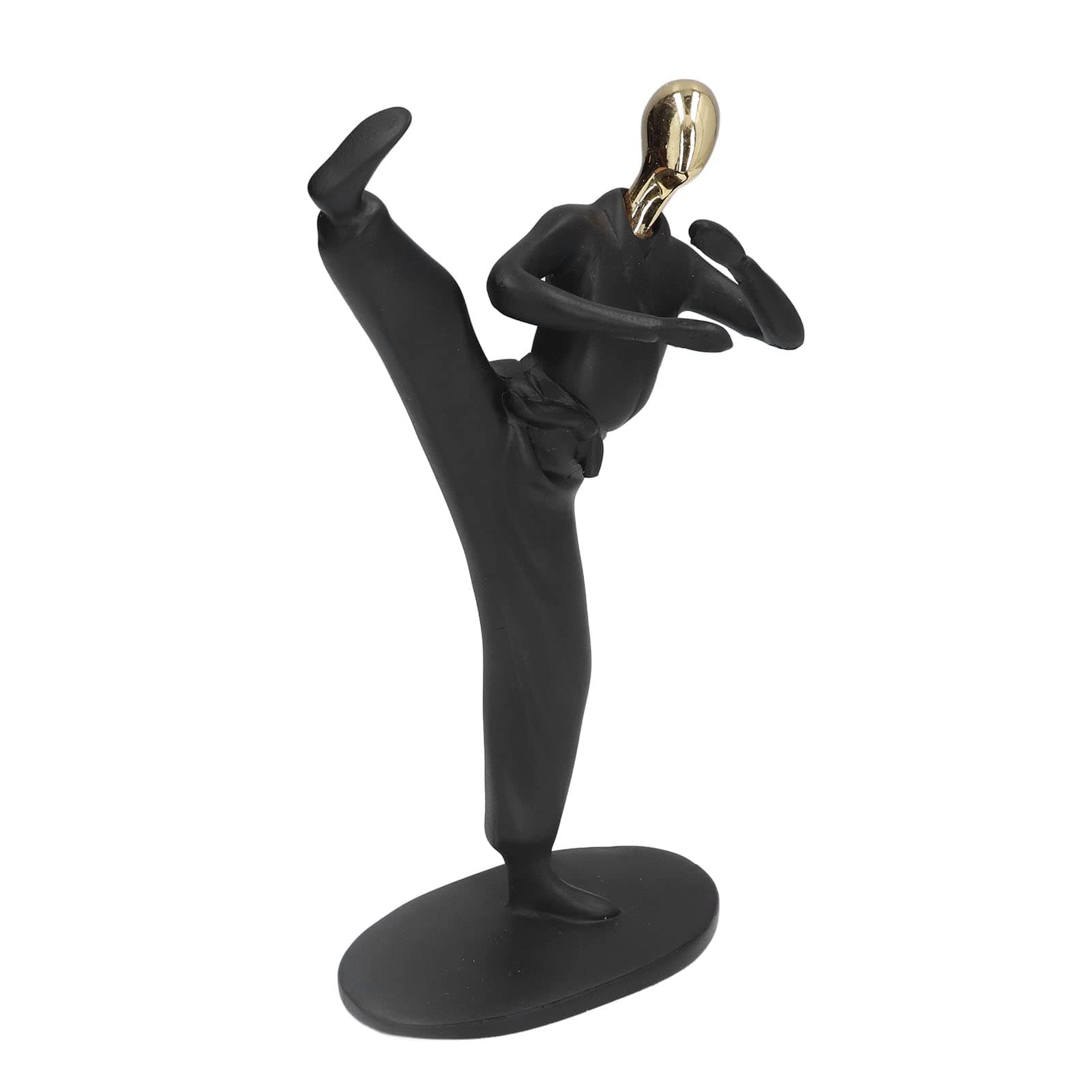 Sports Man Figure, Beautiful Fashion Safe Resin Kung Fu Player Design Modern Minimalist Style Handicrafts Resin Sculpture for Home, Book Shelf, Fireplace Decoration, Birthday Gift