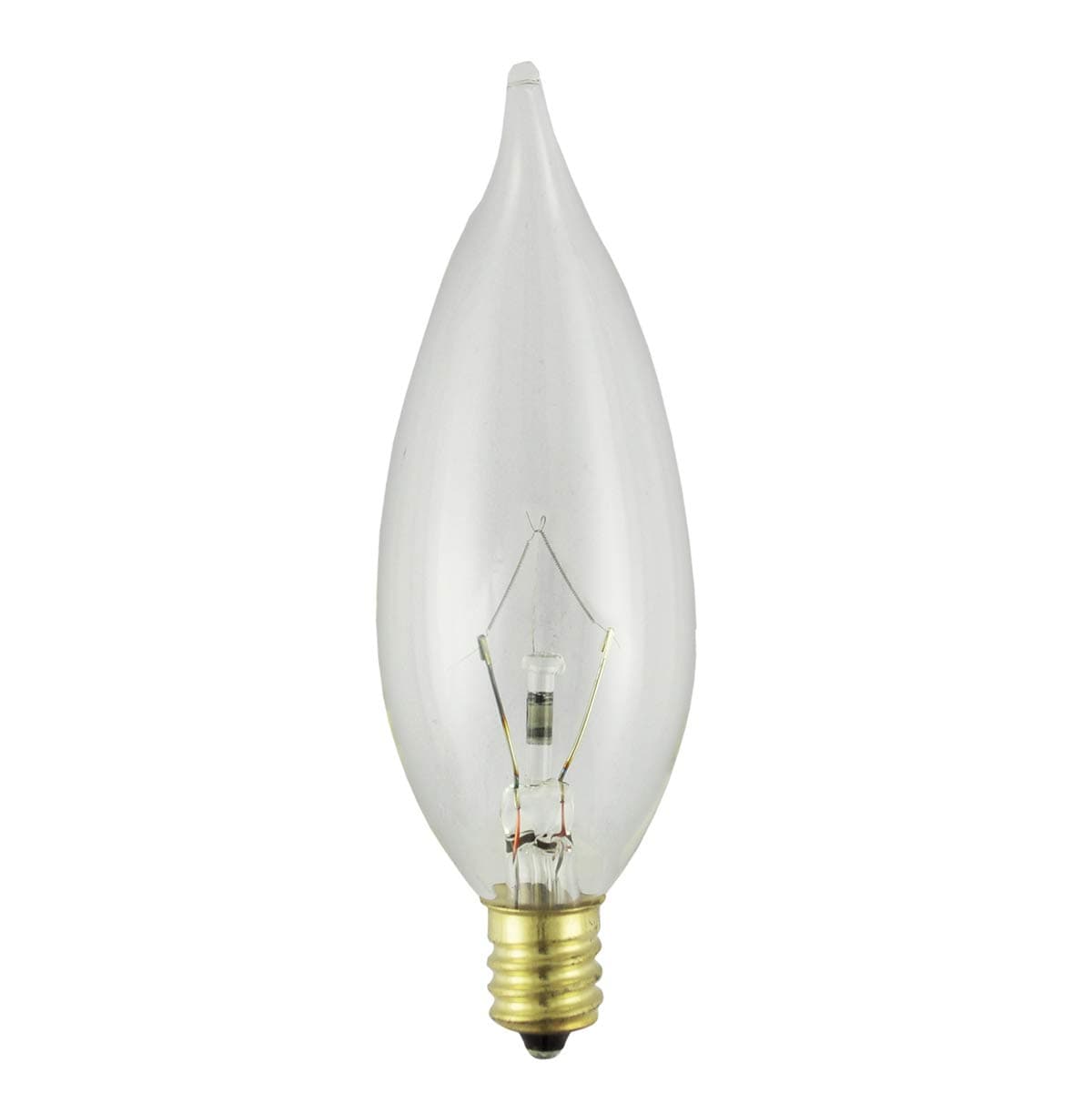 Norman Lamps 15CFC - Volts: 130V, Watts: 15W, Type: B10 Chandelier