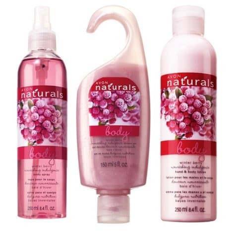 Avon Naturals Winter Berry Body Collection