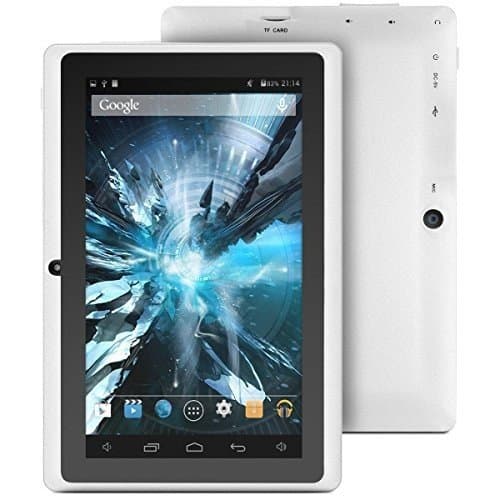 ProntoTec 7" Android 4.4 KitKat Tablet PC, Cortex A8 1.2 GHz Dual Core Processor,512MB / 4GB,Dual Camera,G-Sensor (White)