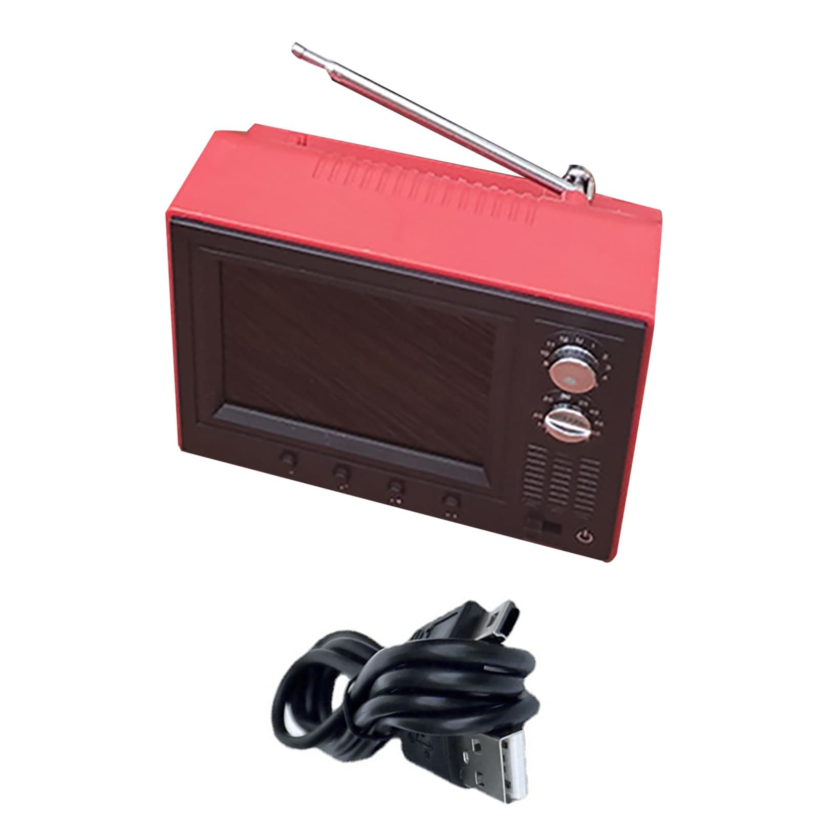 Dollhouse Miniature Furniture 1:12 Doll House Miniature TV Television for Dollhouse Dolls Furniture, Support AMV AVI