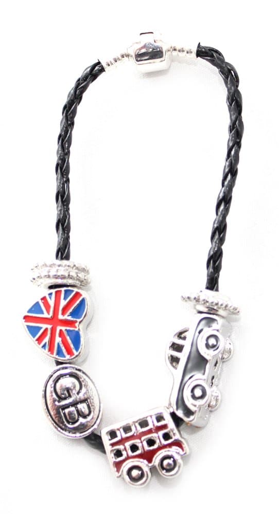 StickyRico1 British Bracelet England Union Jack Taxi Bus Souvenir