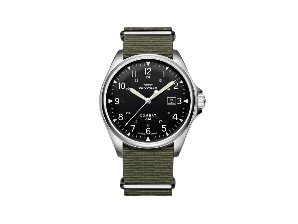Glycine GL0122 GREEN STEEL 316 L Man Watch