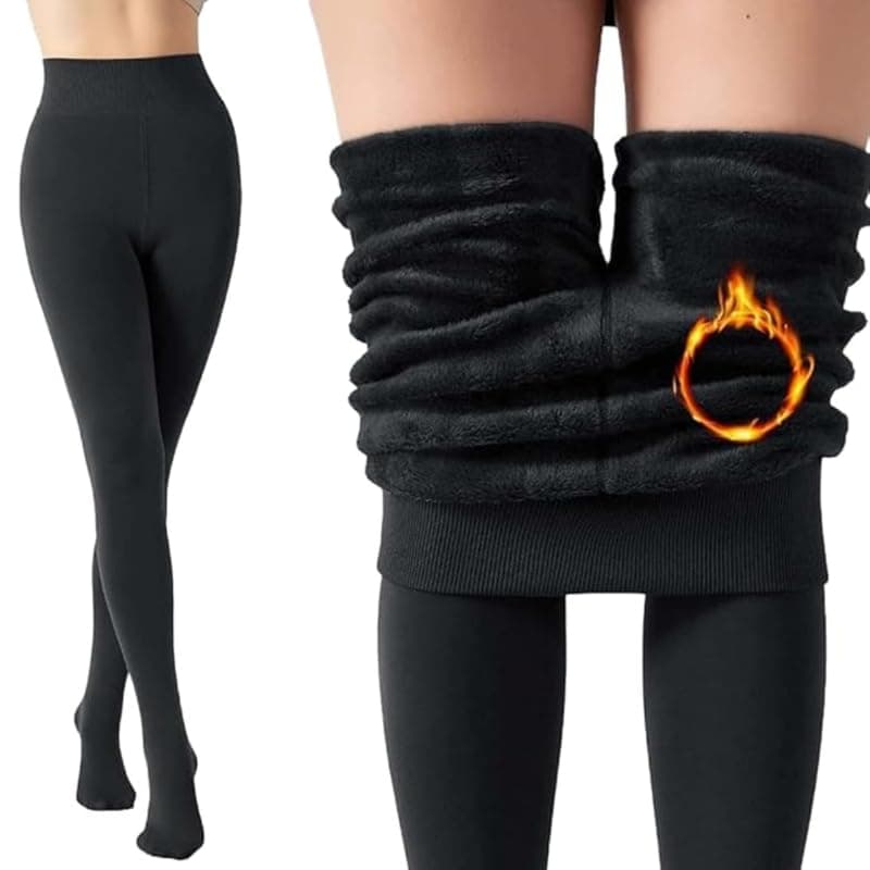 JMT WearWomen's Lined Fleece Stockings | Thick Fur Thermal Tights for Girls