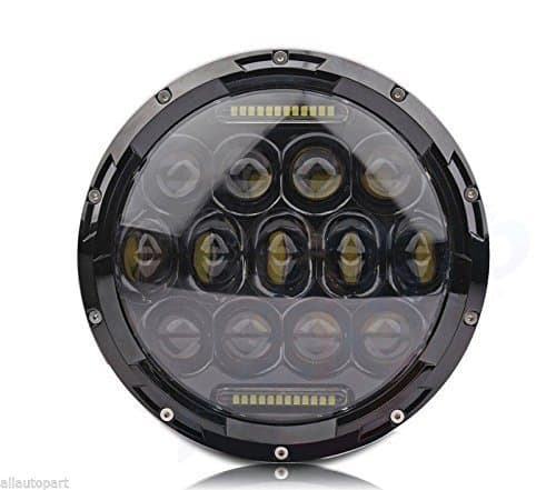 LIGGAR 7 Inch 75W Phillips Cree LED Headlight with White DRL For Harley Davidson Motorcycle H4 Jeep H13