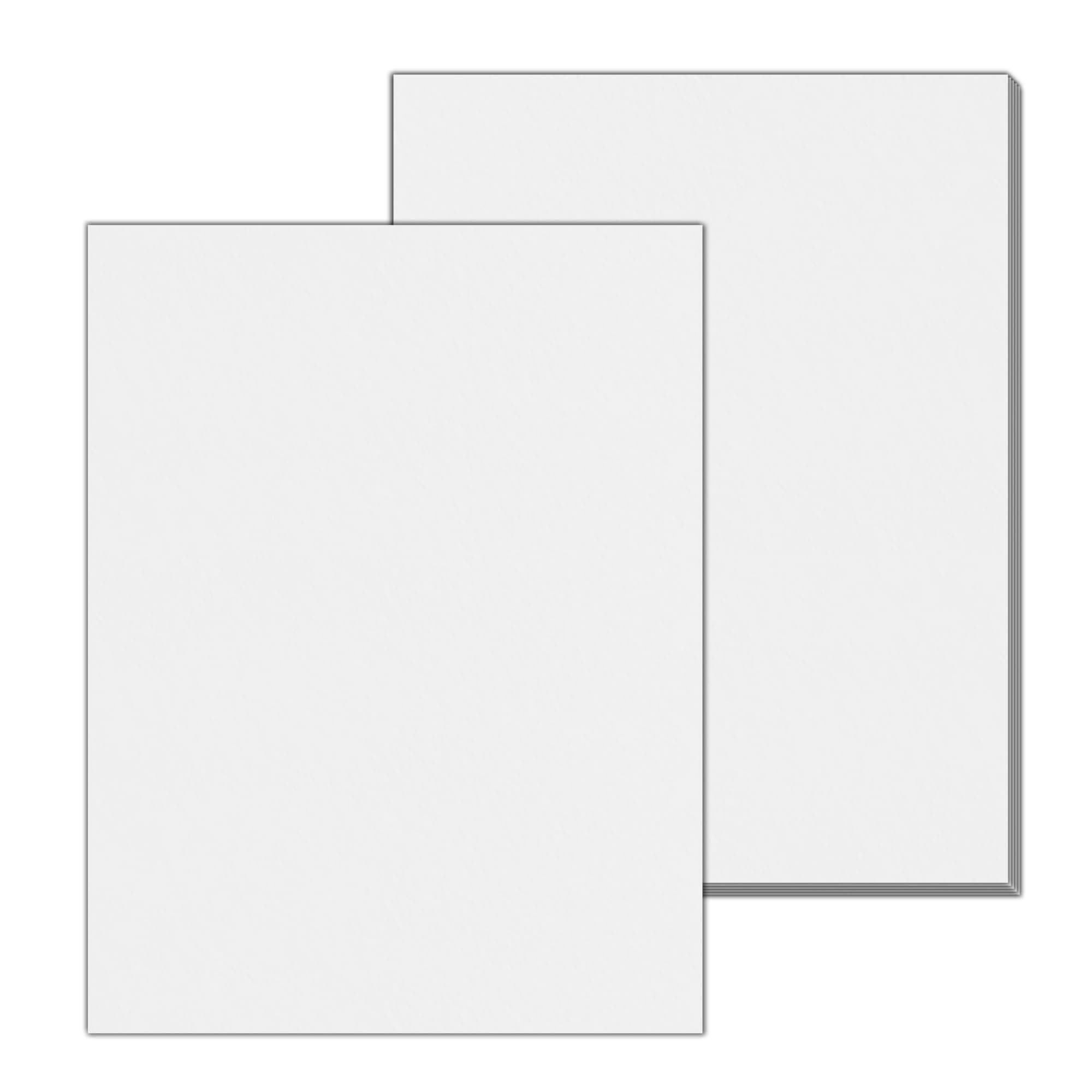 20 Sheets, 130 lb (350 gsm) - Thick Heavy White Cardstock, Heavyweight Cardboard Paper - 8.5 x 11 inches