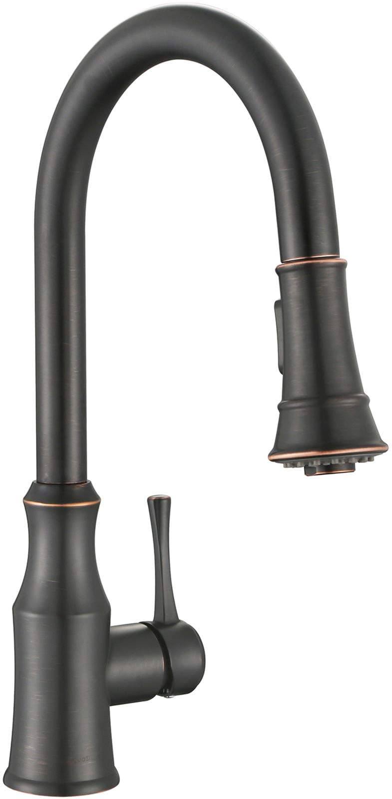 AS94ORB Oil Rubbed Bronze Kitchen Sink Faucet with Pull Down Sprayer Single Handle High Arc