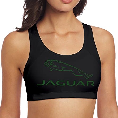 Women's Jaguar Logo Yoga Breathable Sports Vest Black