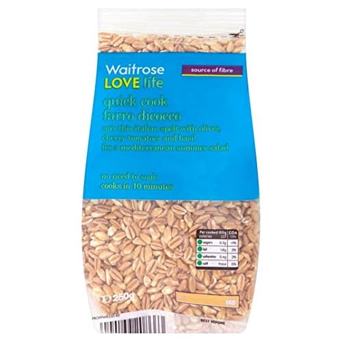 Waitrose Love Life Quick Cook Farro Dicocco 250g