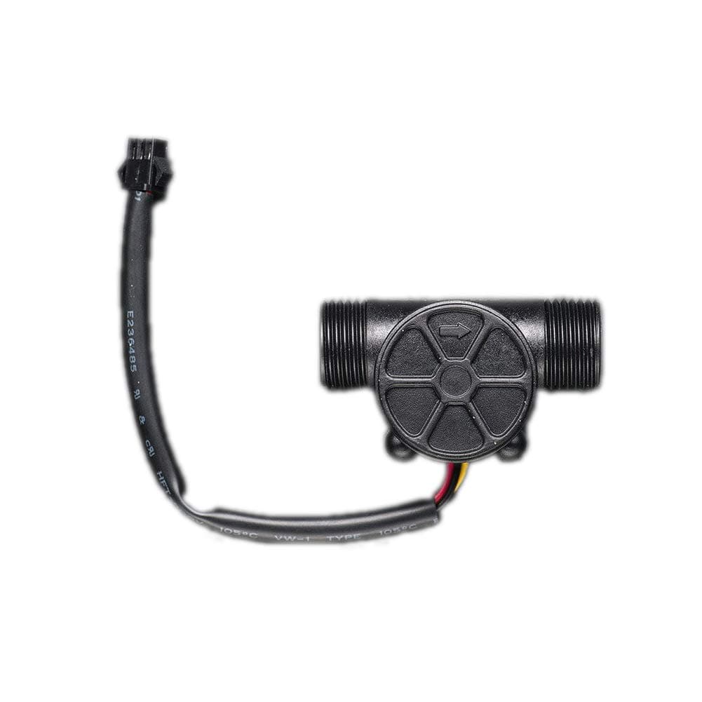 Liquid Water Flow Meter Sensor with Hall Effect Pulse Output – 1/2" NPT Thread, 1-30 L/min, for DIY Cooling, Solar, Irrigation & Fluid Monitoring Systems