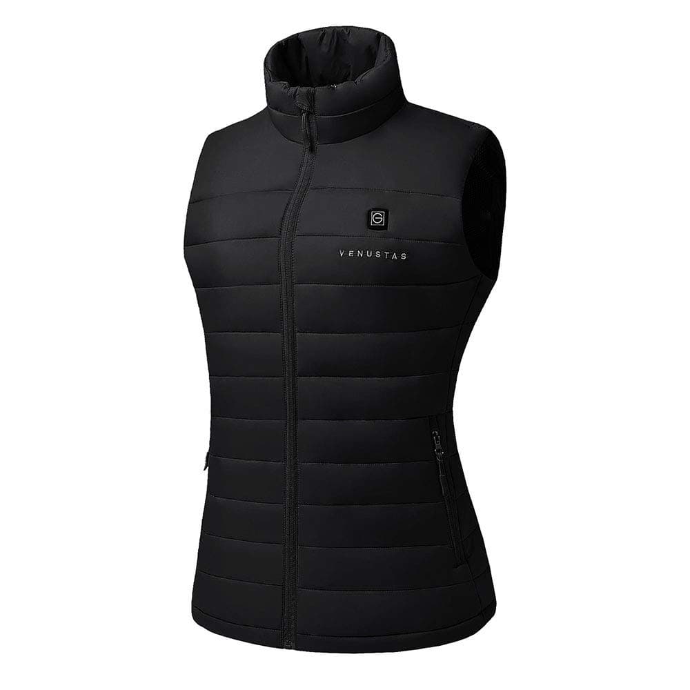 VenustasWomen's Heated Vest with Battery Pack 5V, YKK Zippers and Water&Wind Resistant