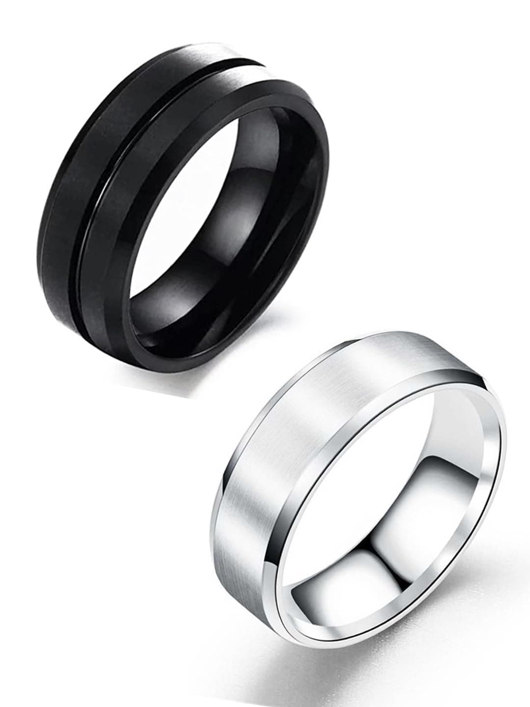 MEENAZRings for Men Combo Boys Boyfriend gents friends Blue Ring for Boys 2 Dragon Black Chain Stainless Steel finger Rings Stylish Birthday Gift Anniversary Husband Valentine Gifts Fashion 225