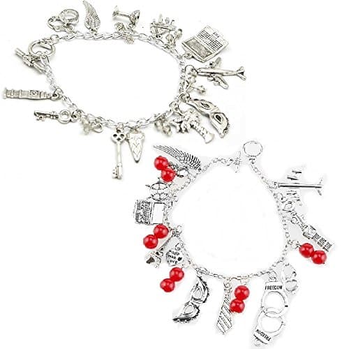 Silver And Red Amor Bracelets KyraristxAB46