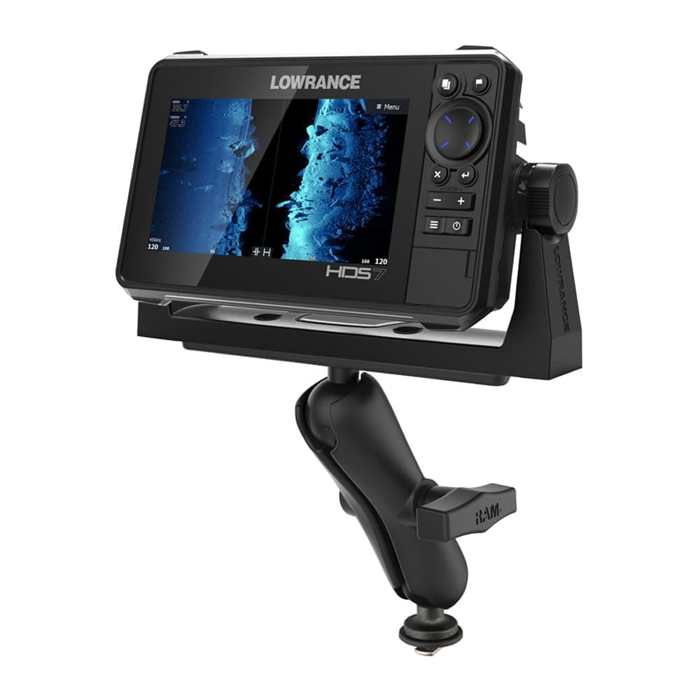 Track Ball Marine Electronic Mount RAM-111B-354-TRA1U with Medium Arm Compatible with Garmin, Lowrance, Humminbird + More