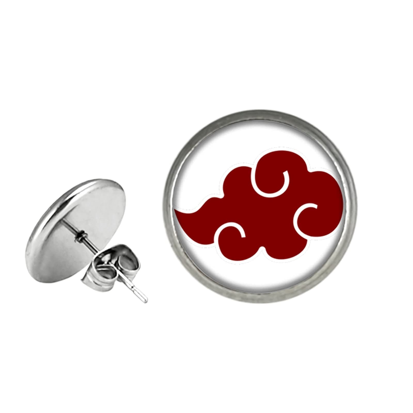 Narut Anime Earrings Stud, Anime Cartoon Metal Ear Studs, Gifts for Women, Men, Girls and Boys