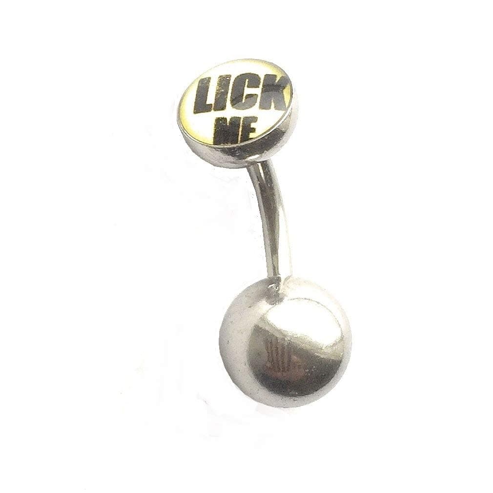 xTcLick ME Logo VCH Heavy Ball Piercing Barbell for Extra Pressure