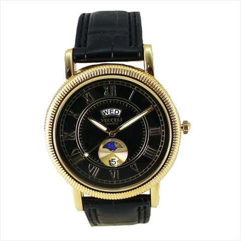 M-522 B Black Men Watch in Black Band