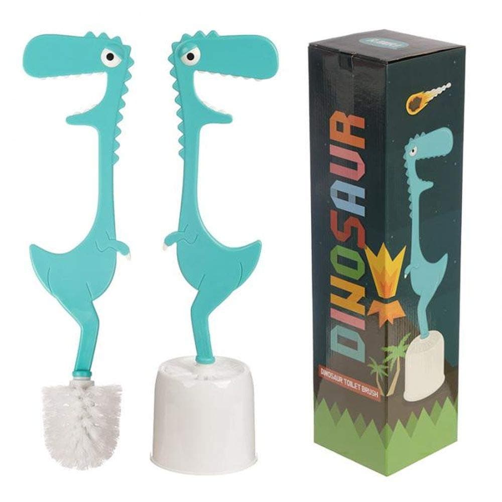 Pukinator Fun Dinosaur Toilet Brush and Holder