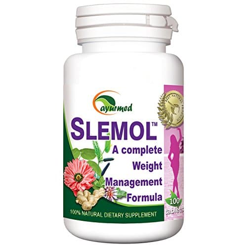 SLEMOL 500mg per tablet, 100 Tablets, Reduces body weight in natural manner, Garcinia cambogia