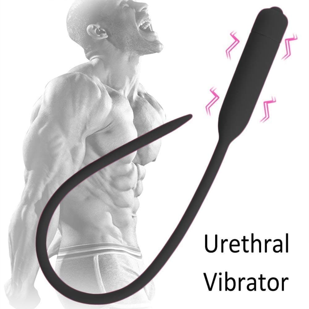 XINGUANG Sounds Silicone ÚrÈthrǎl Dilator Horse Eye Stimulate Male Urinary Cathěterization Expanders Silicone Cathěter Sound with 10 Vibrating Speed Modes