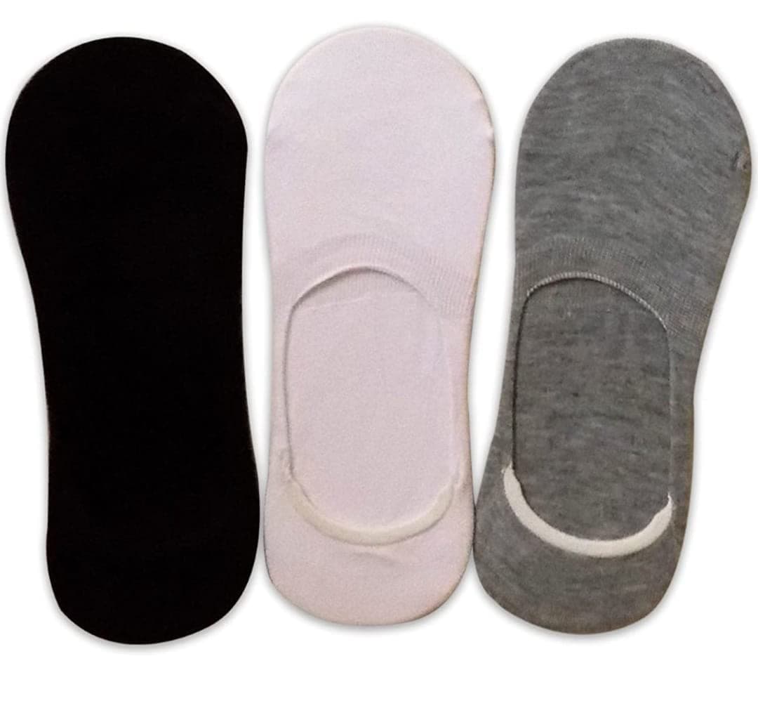 WELWEARMen's Loafer Multicolor Socks Pack of 3 Pairs