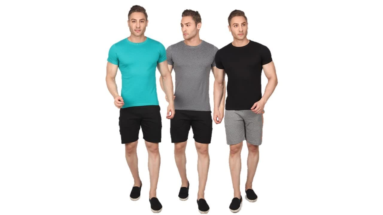 ChromozomeMens Cotton Rich Regular Fit T-Shirts (Pack of 3)