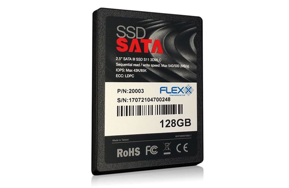 Flexx 128GB 2.5 inch SATA III 6Gb/s 3D V-NAND MLC Solid State Drive SSD